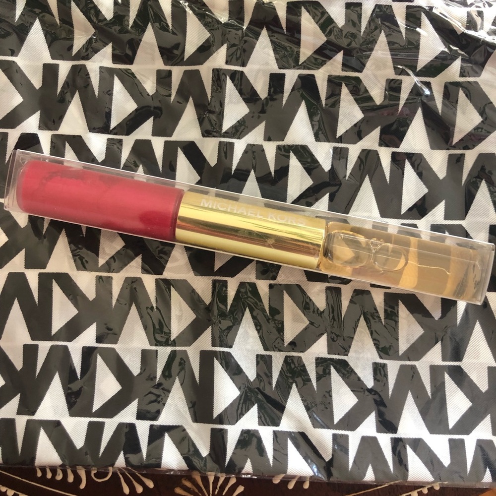 MICHAEL KORS silk scarf with perfume/ lip gloss bundle
